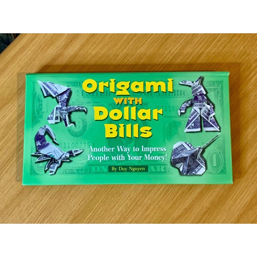Origami with Dollar Bills by Duy Nguyen Spiral Book Gift Fun Craft Guide NEW